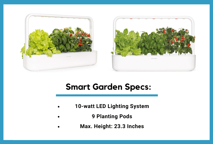 click and grow smart garden 9 specs